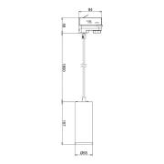 Deko-Light LED-pendellampa Lucea 3-krets 10 W vit