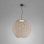 Bover Nans Sphere S/80 LED utomhus pendellampa brun