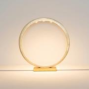 Holländer LED-bordslampa Asterisco Ringdesign guld dimmer