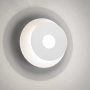 FISCHER & HONSEL LED-vägglampa Hennes, Ø 18 cm, vit