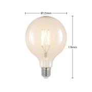 Arcchio LED-filament E27 8W 2 700K G125 glob klar 3-pack