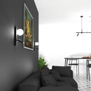 Eko-Light Vägglampa Sirio med rörlig spot, 2 lampor