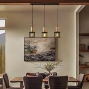 Eko-Light Hänglampa Sobresa med galler, 3 lampor