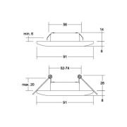 BRUMBERG Adapt LED-inbyggd downlight, titan matt