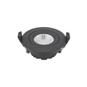 Sigor LED infälld takspot Diled, Ø 8,5 cm, 6 W, 3 000 K, svart