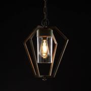 Moretti Luce Utomhushänglampa Gemstone 3452 mässing antik/klar