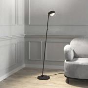 Top Light Puk! 120 Floor LED-linser klar/matt, svart matt