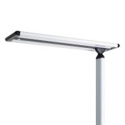 Prios Zyair LED-golvlampa till kontor, silver 59,7 cm