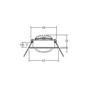 BRUMBERG LED infälld spotlight BB09, on/off, vit