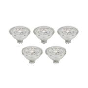 Prios LED-reflektor GU5.3 4.9W 500lm 36° klar 830 set om 5