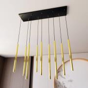 EMIBIG LIGHTING Hänglampa Selter, guldfärgad, 9 lampor, metall