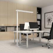 Arcchio LED-golvlampa till kontor Susi, set om 2, vit, sensor