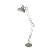 Searchlight Golvlampa Goliath, grå, metall, E27, 170 cm, justerbar