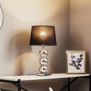 Argon Textil bordslampa Fulda, skärm svart, fot krom