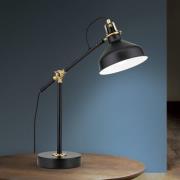 ORION Schiller bordslampa, svart, metall, 59 cm, justerbar