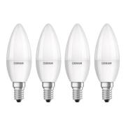 OSRAM LED-kronljus E14 Base Retro 4,9W 4-pack