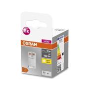 OSRAM Base PIN LED-stiftlampa G4 0,9 W 100lm 5-set