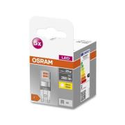 OSRAM Base PIN LED-stiftlampa G9 1,9 W 2700K 5 st