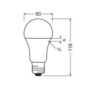 OSRAM LED Classic Star, matt, E27, 14 W, 4 000 K, 1 521 lm