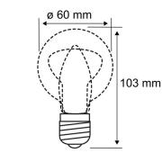 Paulmann LED-lampa B22d A60 9W 2 700 K opal