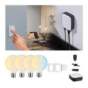 Paulmann Smart Home-paket ZigBee 4x E27 7W LED G95 matt CCT