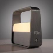 PURE LED-bordslampa Pure Go, grå, aluminium