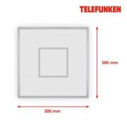 Telefunken LED-panel Magic Cento silver CCT RGB 60x60cm