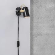 Nordlux Vägglampa Lotus med kabel och kontakt