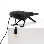 SELETTI Bird Lamp lekfull LED-bordslampa, svart