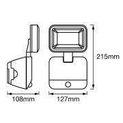 LEDVANCE Battery LED Spotlight utomhusvägglampa 1 lampa