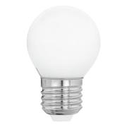 EGLO LED-lampa E27 G45 4W, varmvit, opal