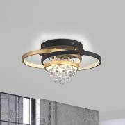 Paul Neuhaus LED-taklampa Rotazo, glas, CCT, dimbar