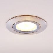 Lindby LED-inbyggnadslampa Andrej, rund, aluminium