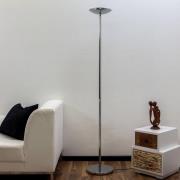 Lindby LED-uplight-golvlampa Malea, 180 cm, krom, metall