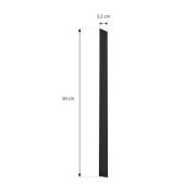 Lindby lock Linaro, svart, 1-fassystem, 50 cm