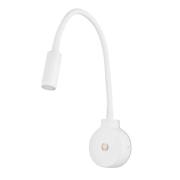 FARO BARCELONA Pixie LED-vägglampa med flexarm, vit