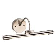 Elstead Smal LED-tavelbelysning Alton, 39 cm, nickel