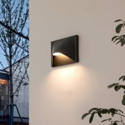 Lucande Gianovia LED-utomhusvägglampa, aluminium