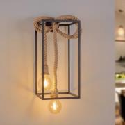 Lucande Vlados vägglampa i designutförande, bur, 54 cm