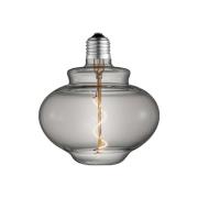 Lucande LED-lampa E27 Ø 16cm 4W 1800K rök