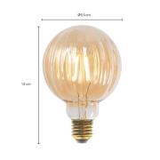 Lucande E27 3,8W LED G95 2 700 K 340lm spår amber 2-pack