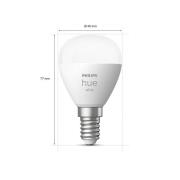 Philips Hue White LED-dropplampa 2 x E14, 5,7 W