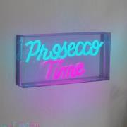 Näve LED-vägglampa Prosecco Time klar 30x15 cm plast USB RGB