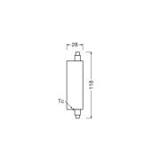 OSRAM LED-lampa stav R7s 20W 3.000K 300°