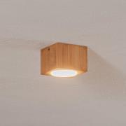 Envostar Ernest Downlight GX53 i trä, kantig