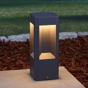 Lucande Annika LED-sockellampa i aluminium, 30 cm