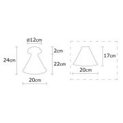 Opviq Taklampa Berceste N-679, antik koppar, metall, Ø 20 cm