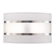 HELAM Lampskärm Helen E27 Ø25/höjd 20 cm vit/silver