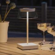 Konstsmide LED-bordslampa Scilla med USB, vit