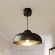 Luminex Hänglampa Basca, utomhus svart, insida guld 1 lampa.